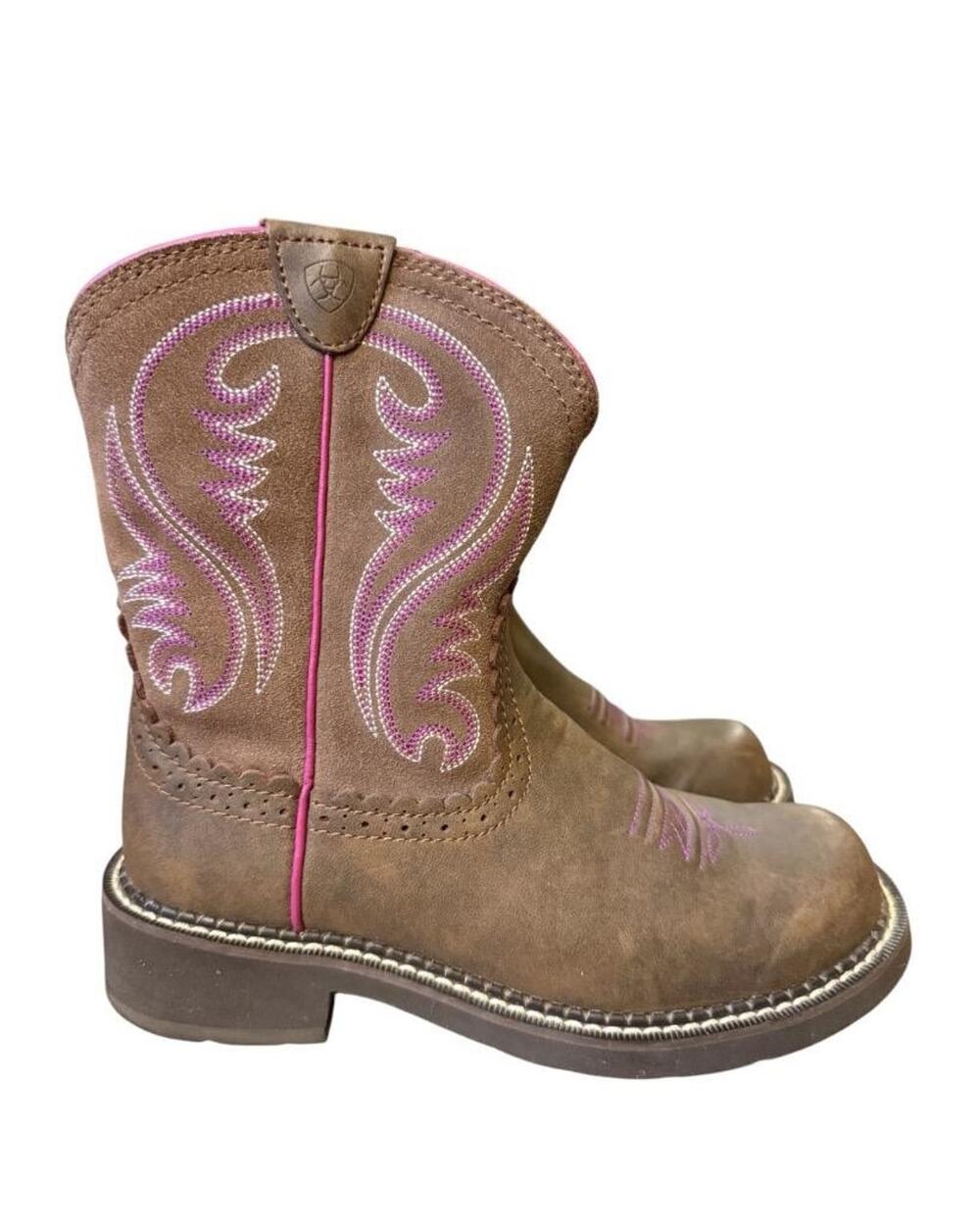 Ariat Fatbaby Brown Leather Cowboy Boot Women size 7